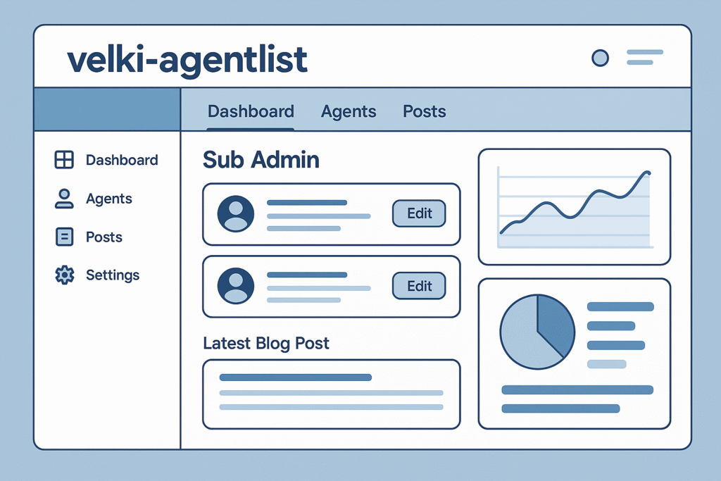 Sub admin dashboard illustration